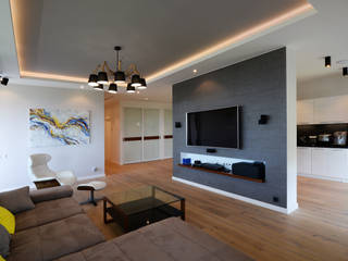 Квартира в современном стиле 170 м/кв, metrixdesign metrixdesign Moderne Wohnzimmer
