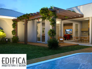 Residencia Florais 115 M², Edifica Arquitetura e Design Edifica Arquitetura e Design Antejardines