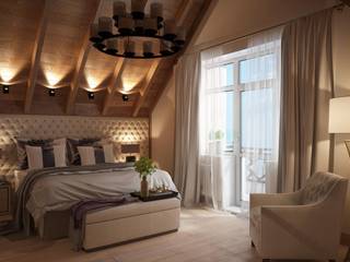 Спальная загородного дома , ivonindesign ivonindesign Classic style bedroom