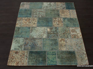 DYWANY PATCHWORK ART, Sarmatia Trading Sarmatia Trading Zeminler Yün Turuncu