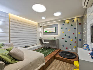 Quarto infantil, Ana Crivellaro Ana Crivellaro Boys Bedroom Wood Wood effect