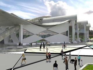 Mercado municipal, Arq. Yofrank Diaz Arq. Yofrank Diaz พื้นที่เชิงพาณิชย์ คอนกรีตเสริมแรง