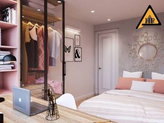 Anh Duy - Khương Trung, Hà Nội, CTY KIẾN TRÚC VÀ NỘI THẤT HP-HOUSE CTY KIẾN TRÚC VÀ NỘI THẤT HP-HOUSE Modern style bedroom