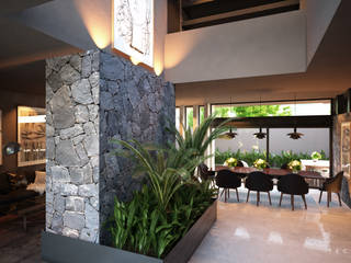 CASAS CECSA, Tectónico Tectónico Modern Corridor, Hallway and Staircase