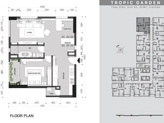 Colonial style - Tropic garden apartment, V Design Studio V Design Studio