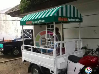 Canopy Kain Motor Grobak Dagang Jakarta, Braja Awning & Canopy Braja Awning & Canopy Espacios comerciales Textil Ámbar/Dorado