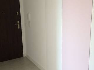 pastel candy, t design t design Modern corridor, hallway & stairs