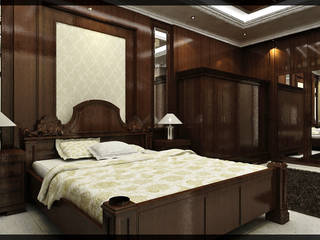 Interior Kamar Tidur Bpk. Soediro, SUKAM STUDIO SUKAM STUDIO Classic style bedroom