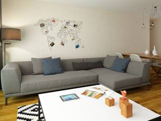 Simpaş Altınoran (A&E Ailesi Salon), Abb Design Studio Abb Design Studio Living room Grey
