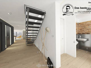 Screenshots unserer 360°-Panos (einige aktuelle Projekte), DIE RAUMPIRATEN® Online Innenarchitektur - egal wo! DIE RAUMPIRATEN® Online Innenarchitektur - egal wo! Modern corridor, hallway & stairs