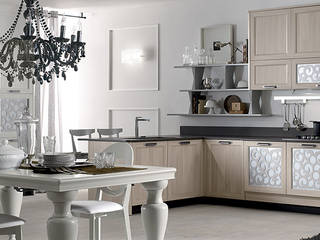 Arredamenti cucine, Linea arredamenti di Mandis Alberto e Co Linea arredamenti di Mandis Alberto e Co Spazi commerciali Legno composito Trasparente