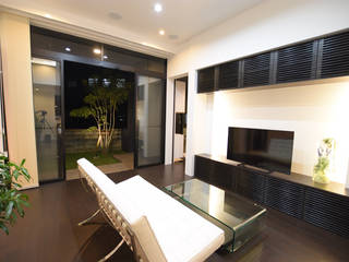 Y-OKINAWA PJ.2017, Style Create Style Create Modern Living Room Concrete Black