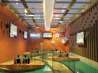 Sports Bar interiors , Antar - A Firm of Interior Designers Antar - A Firm of Interior Designers