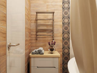 Визуализация ванной комнаты, Alyona Musina Alyona Musina Phòng tắm phong cách chiết trung