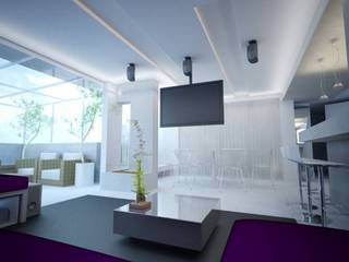 Reforma de apartamento de alto padrão, PLANYTEC CONSTRUÇOES E PROJETOS PLANYTEC CONSTRUÇOES E PROJETOS Modern Media Room