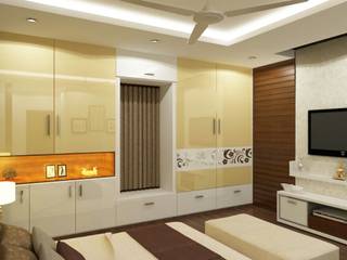 Mr. Arun reddy Home Interior Design , Walls Asia Architects and Engineers Walls Asia Architects and Engineers Dormitorios de estilo asiático