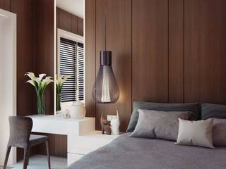 Apartment Design, CONCEPTIONS CONCEPTIONS Nowoczesna sypialnia