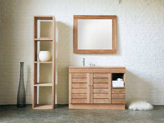 Nomad by LineArt, Finwood Designs Finwood Designs Bagno eclettico Legno massello Variopinto