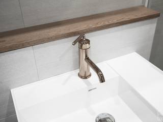 모던 빈티지 스타일의 따뜻한 집, 방배동 신호 나이스 38평, 홍예디자인 홍예디자인 미니멀리스트 욕실