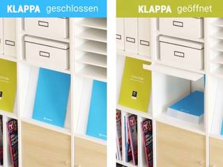 KLAPPA - Prospektklappe für Ikea Kallax Regal , NSD New Swedish Design GmbH NSD New Swedish Design GmbH Study/office مصنوعی Brown