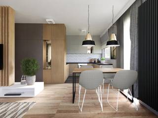 Rodzinnie z industrialną nutką., Double Look Design Double Look Design Modern kitchen