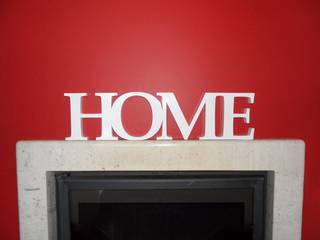 Palavra Home deco'clock Sala de estarAcessórios e Decoração MDF Branco