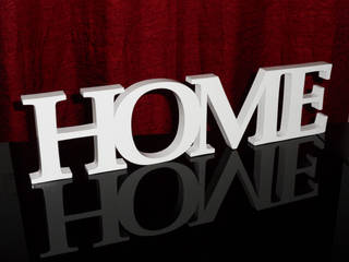 Palavra Home deco'clock Sala de estarAcessórios e Decoração MDF Branco