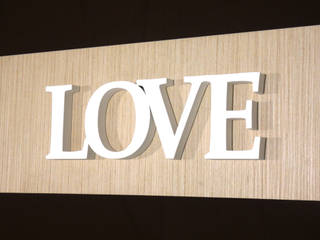 LOVE deco'clock Sala de estarAcessórios e Decoração MDF Branco
