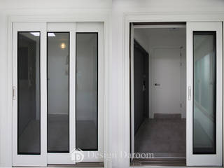 송파 상가건물 내 주거공간, Design Daroom 디자인다룸 Design Daroom 디자인다룸 Modern Corridor, Hallway and Staircase