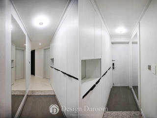 암사동 프라이어팰리스, Design Daroom 디자인다룸 Design Daroom 디자인다룸 Modern Corridor, Hallway and Staircase