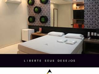Amaretto Hotel - Brasil, Caio Padilha Arquitetura & Design Caio Padilha Arquitetura & Design Quartos modernos