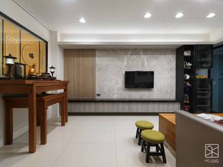 台北 - 中和, 禾廊室內設計 禾廊室內設計 Livings de estilo ecléctico