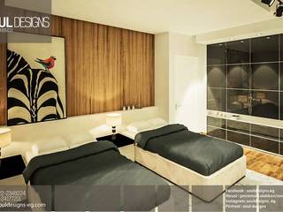 Private Villa - rehab, Soul Designs Soul Designs غرفة نوم خشب Wood effect
