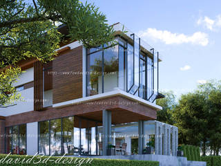 บ้านพักอาศัย 2ชั้น คุณ วีรยุทธฯ อ.แก่งกระจาน จ.เพชรบุรี, fewdavid3d-design fewdavid3d-design Single family home