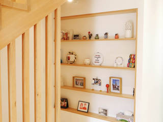 Un petit coin de paradis , Lüd studio d'architecture Lüd studio d'architecture Minimalist corridor, hallway & stairs Wood Wood effect