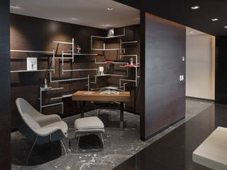 Departamento CH, Concepto Taller de Arquitectura Concepto Taller de Arquitectura Moderne Arbeitszimmer Grau