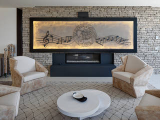 Living room - Mjarc by João Andrade e Silva MJARC - Arquitetos Associados, lda Modern living room Fireplaces & accessories