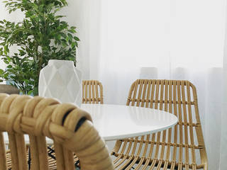 Um refúgio de praia, Architect Your Home Architect Your Home Mediterranean style dining room