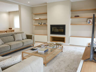 Residência A&A - Projecto de Design de Interiores de Topo, UNISSIMA Home Couture UNISSIMA Home Couture Ruang Keluarga Modern