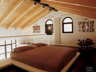 Appartamento 65 mq., DELFINETTIDESIGN DELFINETTIDESIGN ミニマルスタイルの 寝室 木 白色