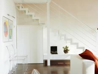 Appartamento 65 mq., DELFINETTIDESIGN DELFINETTIDESIGN Modern Living Room Wood White