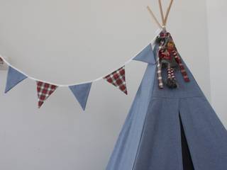 Azuis, vermelhos e cinzas Trapinho Quarto de criançasAcessórios e Decoração