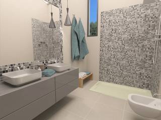 Interior Design in a Maia villa, No Place Like Home ® No Place Like Home ® Modern Banyo