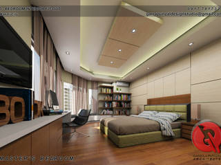 3-Bedroom Interior Design, Garra + Punzal Architects Garra + Punzal Architects 臥室
