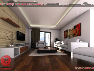 3-Bedroom Interior Design, Garra + Punzal Architects Garra + Punzal Architects Modern Living Room