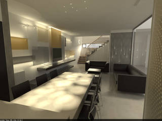 Living Integrado a Cocina, Aida tropeano& Asociados Aida tropeano& Asociados Living room Engineered Wood Transparent