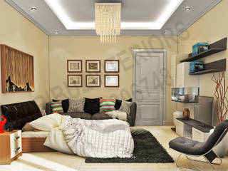 Apartment, Tribuz Interiors Pvt. Ltd. Tribuz Interiors Pvt. Ltd.