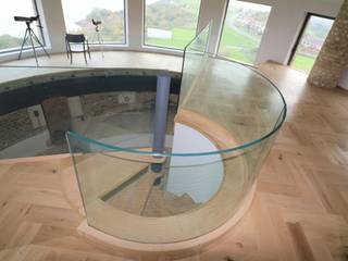 Martello Tower Glass Balustrade, Ion Glass Ion Glass Escaleras Vidrio