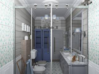 ванная комната, Diveev_studio#ZI Diveev_studio#ZI Ванная в классическом стиле