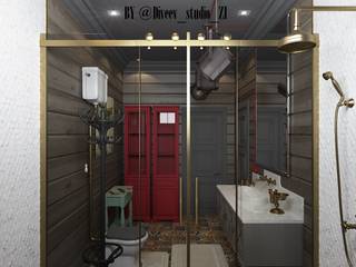 ванная комната, Diveev_studio#ZI Diveev_studio#ZI Industrial style bathroom